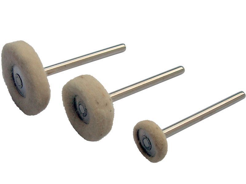 Круг полировочный для гравера шерсть 3шт. USP — фото 2