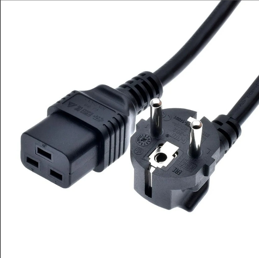 Кабель питания Разъем C19 1,5 метра 3х1,5 мм — фото 2