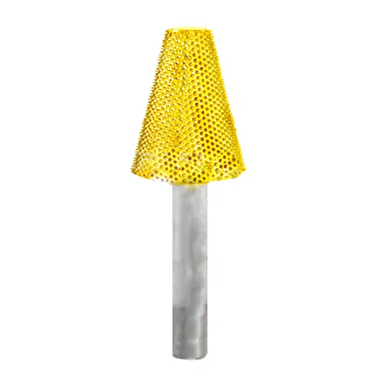 Конус (Сабурртут) Saburrtooth (плоский верх), d хвостовика 6мм, d фрезы x 12,7мм, l фрезы 25,4мм (fine/желтая) (5034)