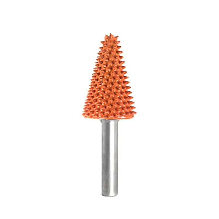 Конус (Сабурртут) Saburrtooth, d хвостовика 6мм, d фрезы x 12,9мм, l фрезы 25,7мм (ex-coarse/оранж) 14T12-90