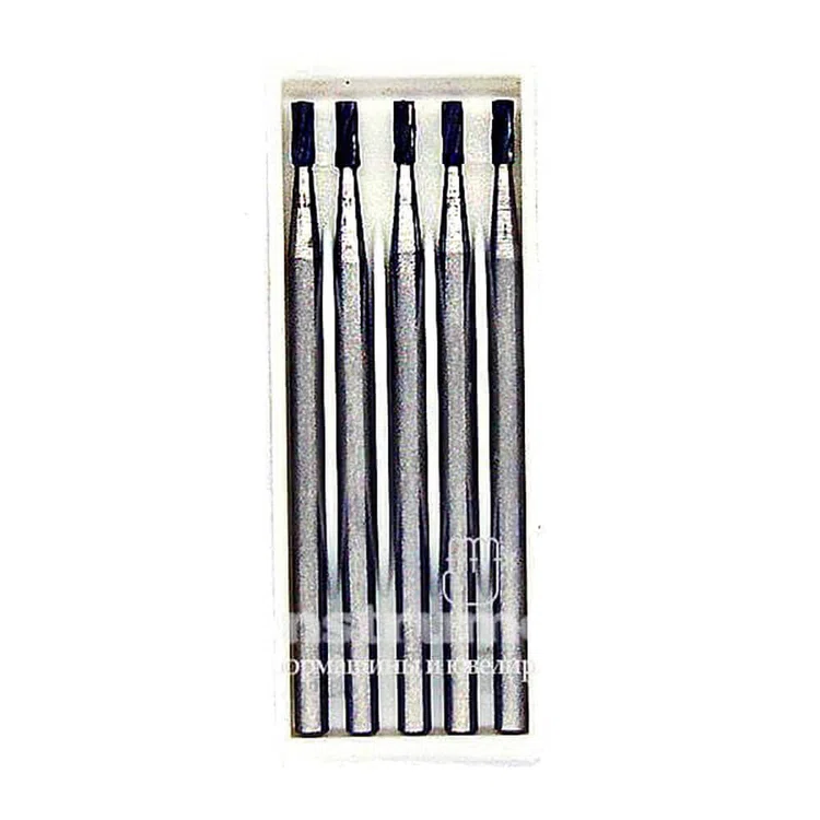 Набор 5шт Бор твердосплавный цилиндр d2мм хвостовик d2.35мм