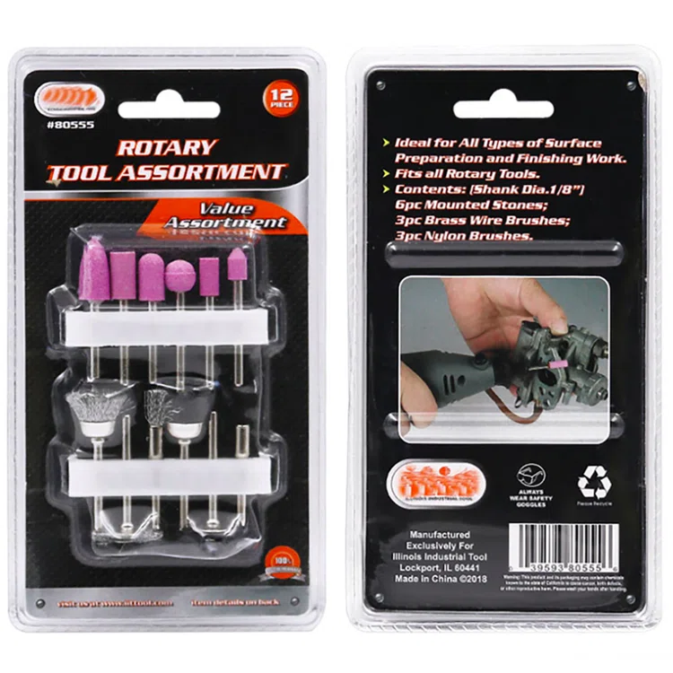 Набор шарошек и корщеток (Фионети) "Fioneti", 12 шт