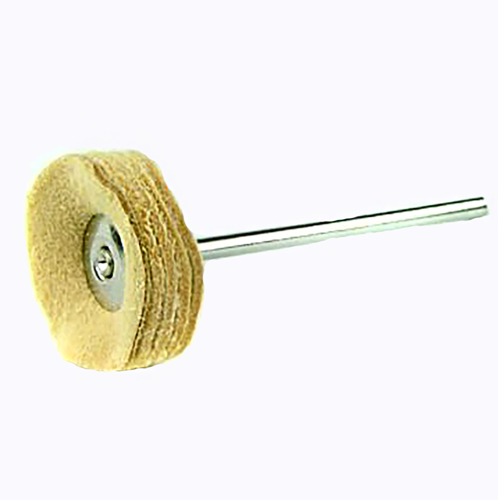 Диск кожаный для полировки с хвостовиком 3 мм — фото 2