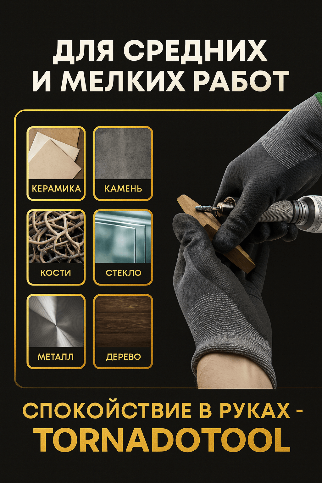 Гравер и прямошлифовальная Бормашина Tornadotool С4F/220И — фото 4