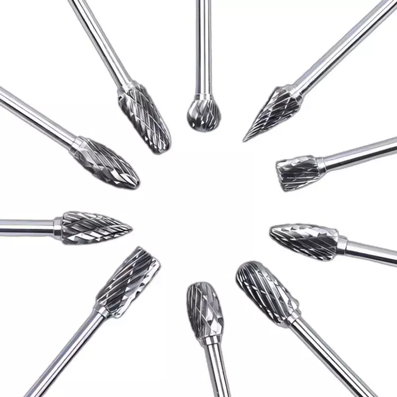 Набор борфрезы твердосплавные хвостовик 2.35 10шт. — фото 3