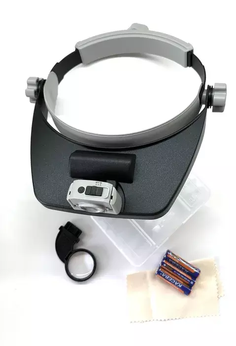 Очки бинокулярные MG81001 RD со светодиодной подсветкой — фото 3