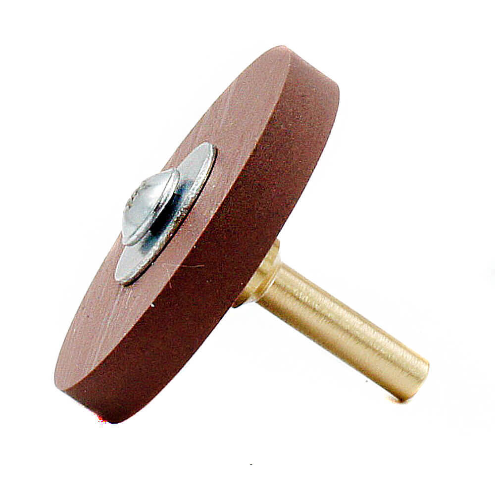 Диск полировальный Tornadotool d 48х7.5х10 мм Коричневый с оправкой 4мм — фото 3