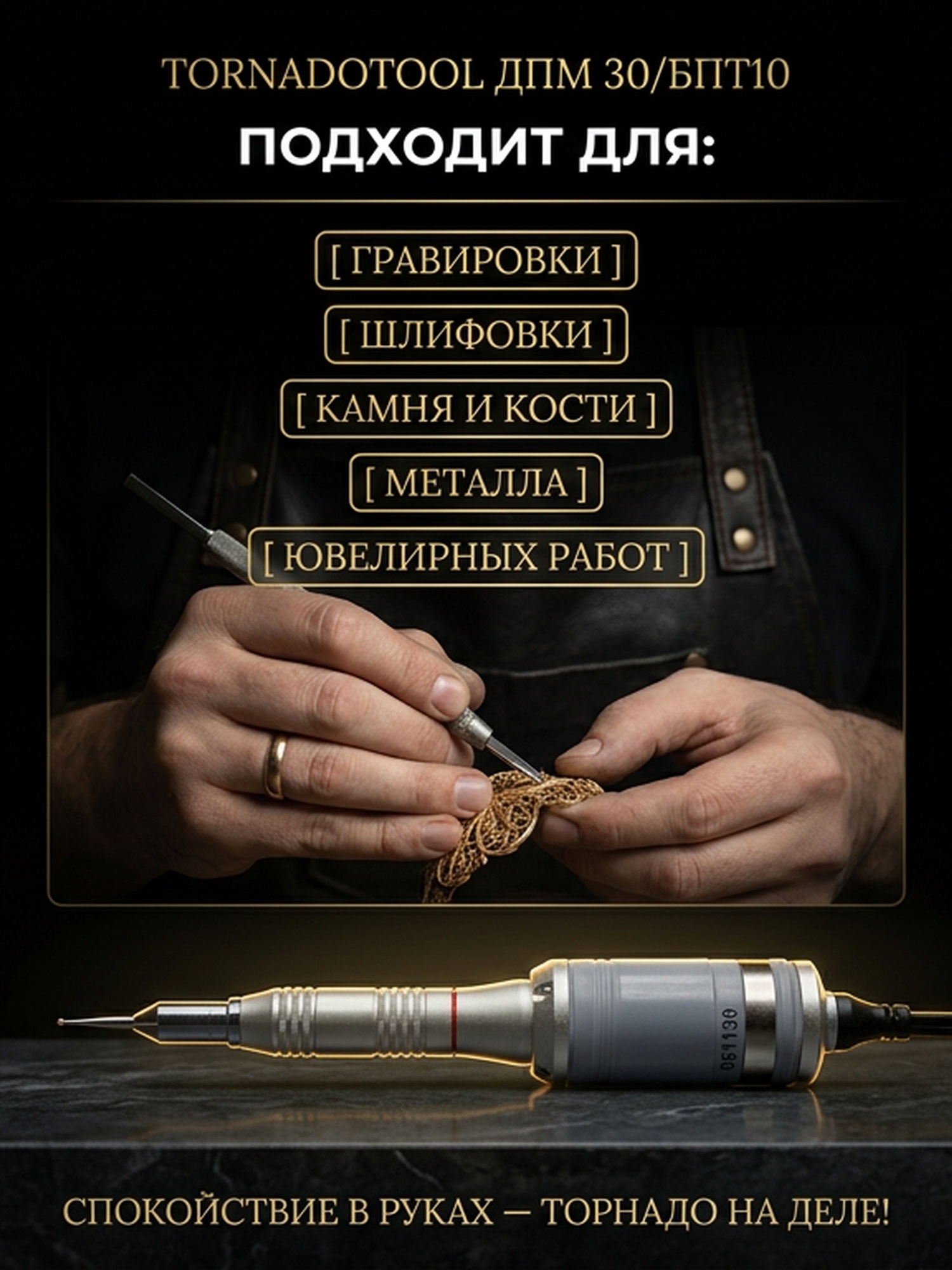 Гравер (бормашина) Tornadotool ДПМ 30/БПТ10 — фото 3