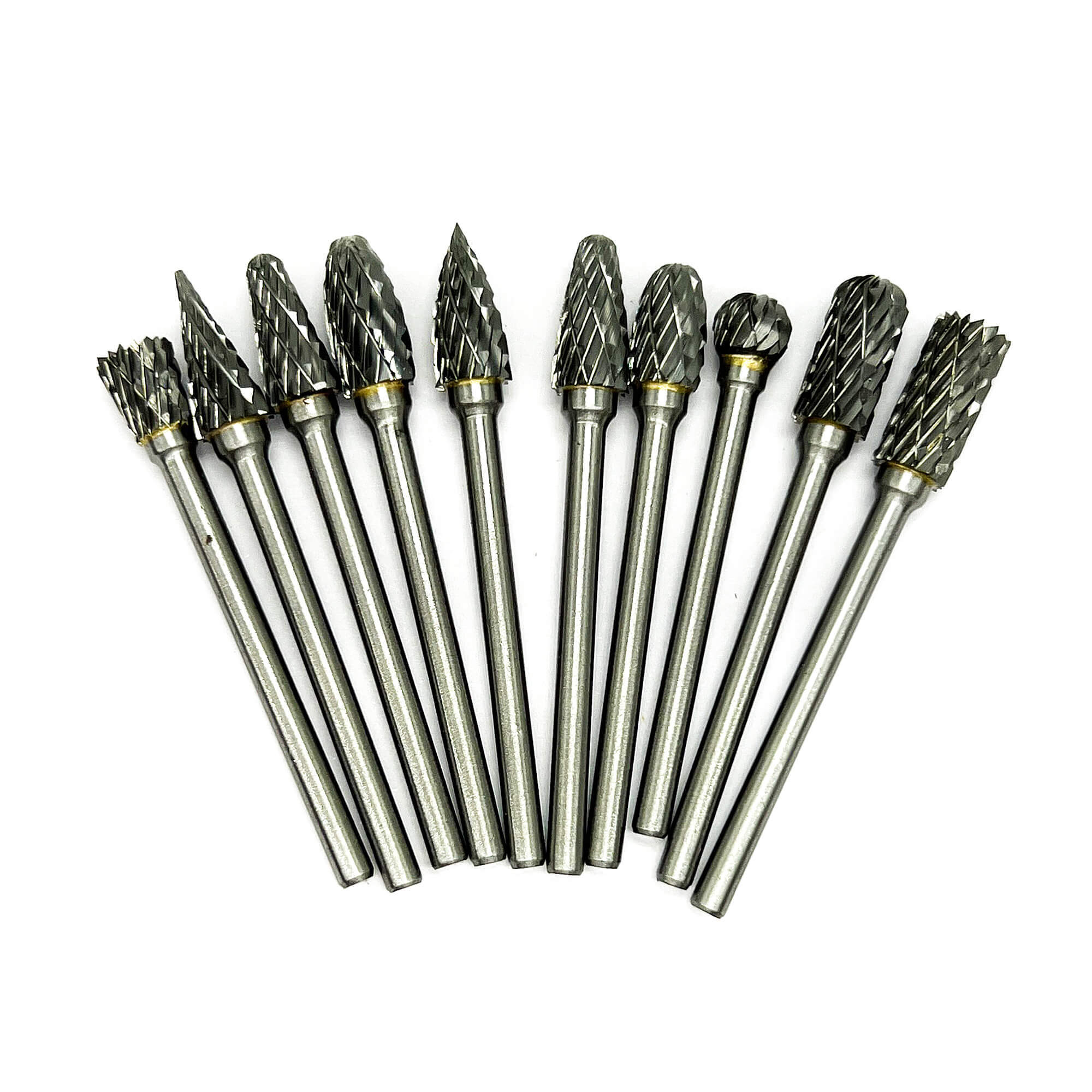 Борфрезы по металлу и дереву 3мм, 10 шт, Tornadotool, №1 — фото 9