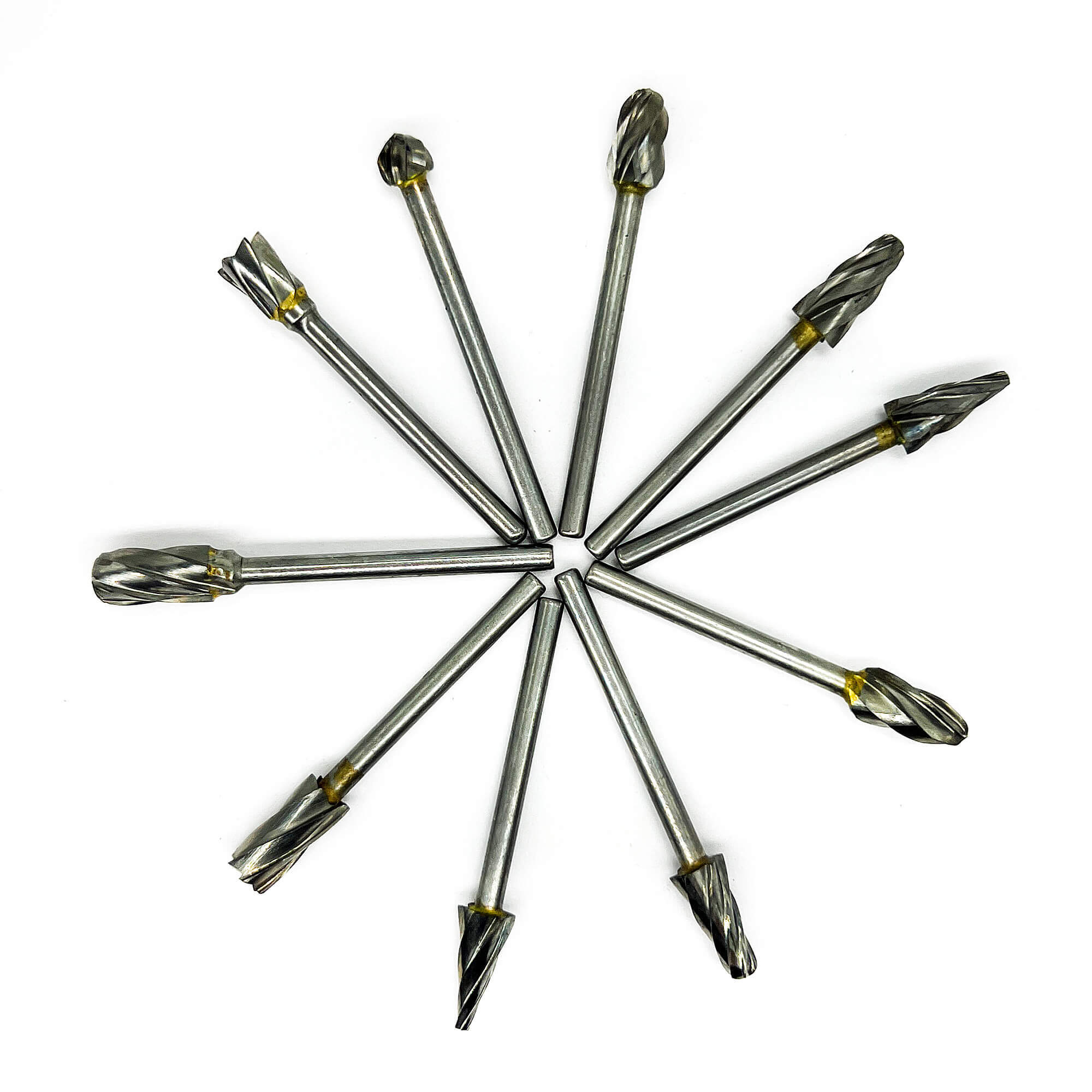 Шарошки по дереву 3мм, набор 10 шт, Tornadotool, №2 — фото 10