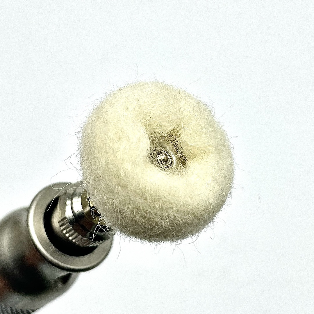 Набор кашемировых дисков из 5 шт. для полировки с хвостовиком 3мм — фото 2