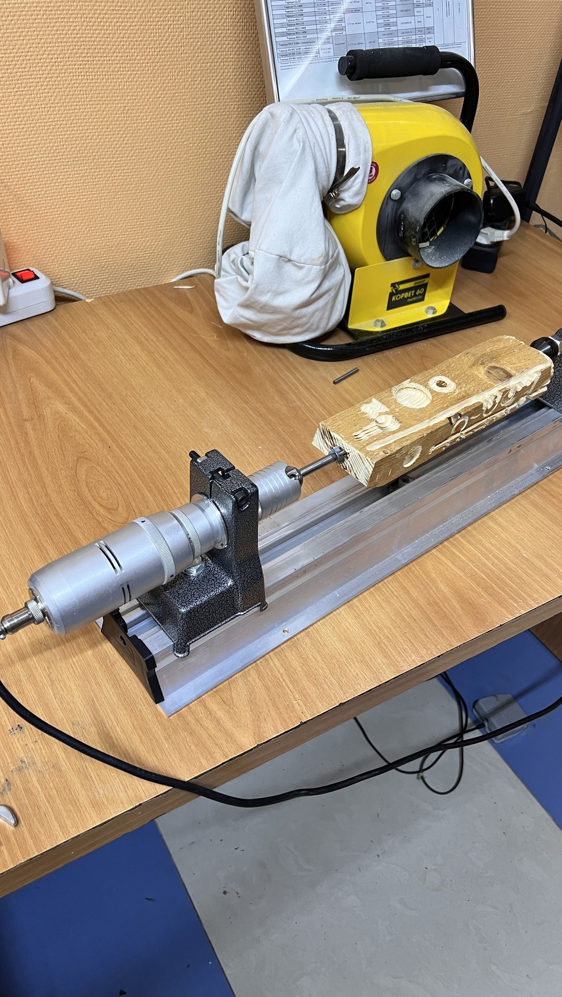 Токарный станок для бормашин Tornadotool (Профиль) без мотора 100см — фото 6